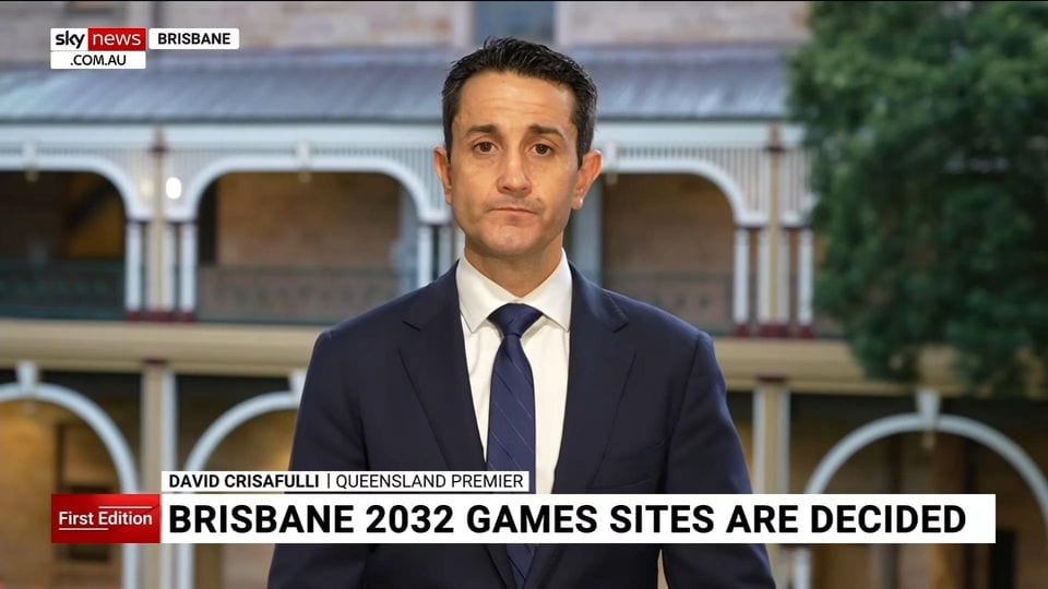 Illustration: health and transport projects cut or delayed while a stadium goes ahead